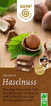 Haselnuss NL Fair 100g BIO Vollmilchschokolade 38%